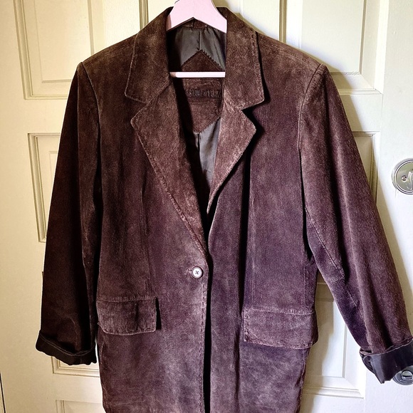 100% Suede Unisex Jacket. Preston &York - Picture 6 of 6